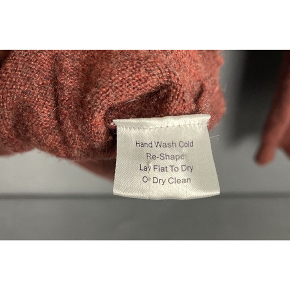 Jos A Bank Sweater Mens L 100% Cashmere Knit Soft Cozy Pullover Luxury - Picture 6 of 11